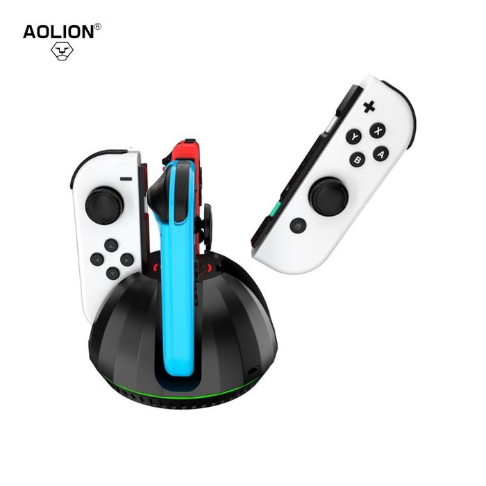 Aolion AL-N1001 JoyCon Charging Station 4 in 1 Controller Charger Charging Dock Stand with LED Indicator - Image 3