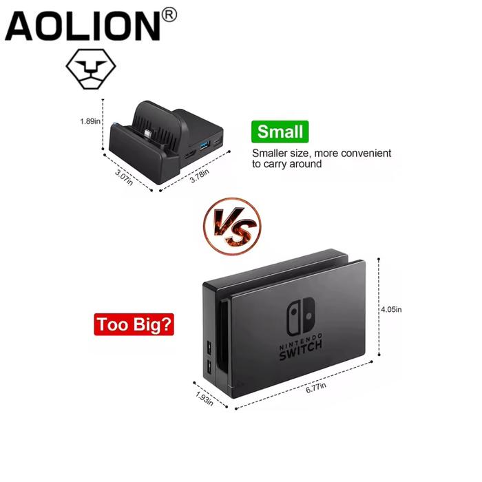 Aolion AL-DN600 Mini Portable Dock for Nintendo Switch - Image 3