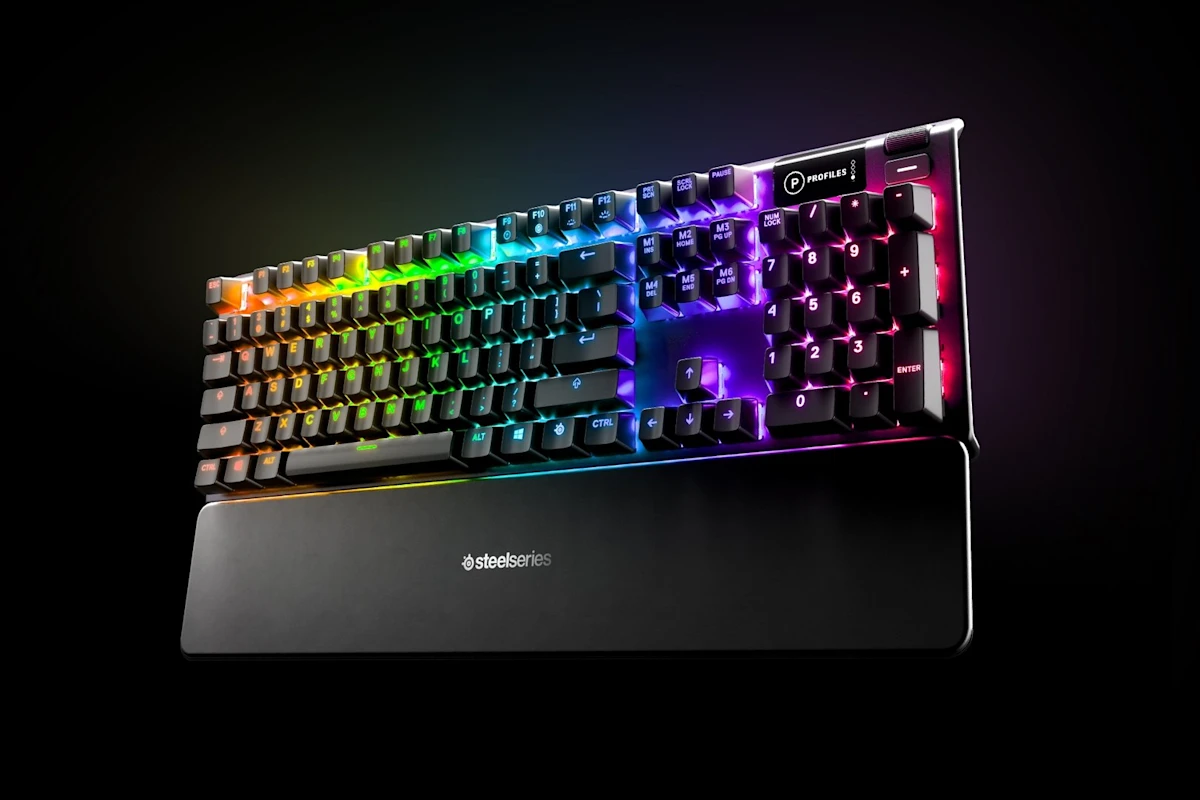 SteelSeries Apex 5 RGB Keyboard US + Magnetic Wrist Rest - Image 2